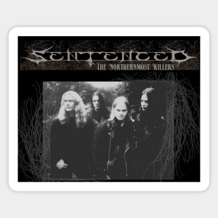 Sentenced Finnish metal "The Northernmost Killers" Down Frozen Sticker